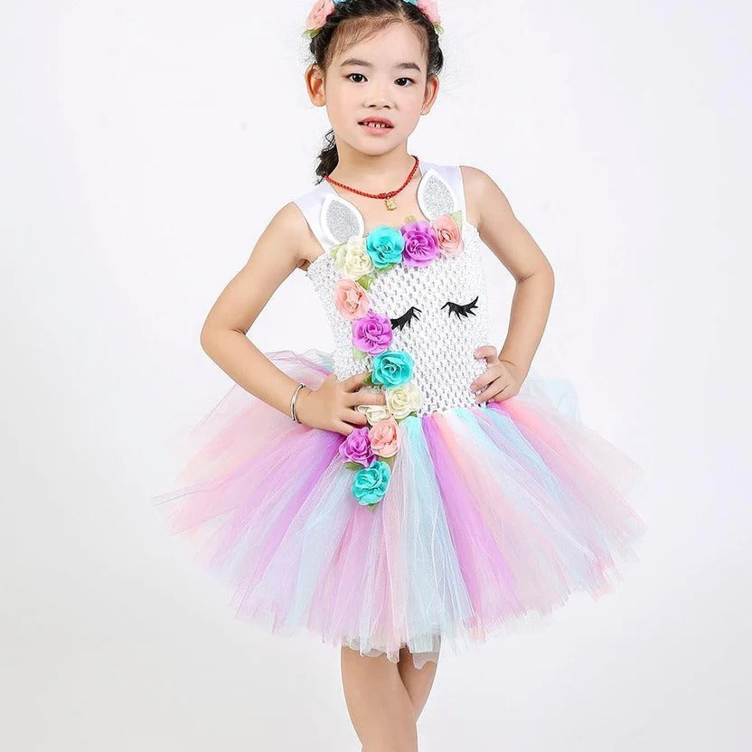 Colorful Girls Tutu and Pink Fairy Dress