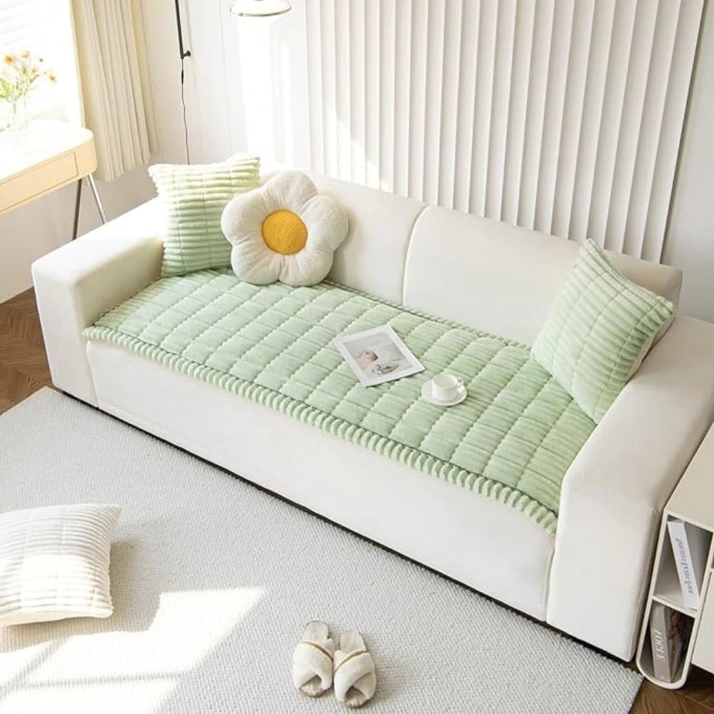 Soft Furniture Protector Cover with Ruffled Trim