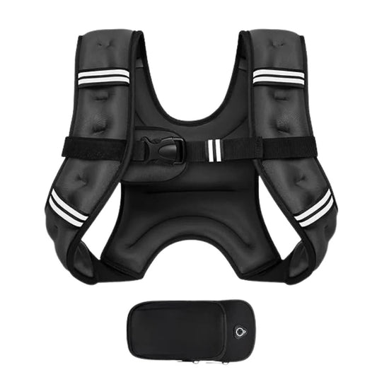 Adjustable Weighted Training Vest with Pockets and Detachable Bag - Ortekor