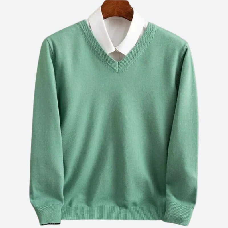 Men's Premium Cashmere Pullover Sweater – Ultra-Soft Knit for Cold Weather Comfort | Classic Crew Neck Style for Everyday Wear