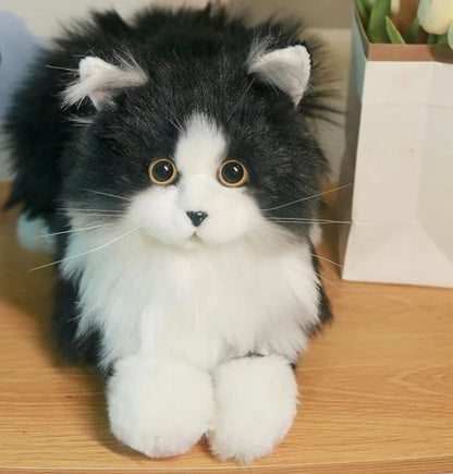 Comfort Companion | Realistic Plush Cat Stuffed Animal with Soft Texture | Ideal for Relaxation and Comfort