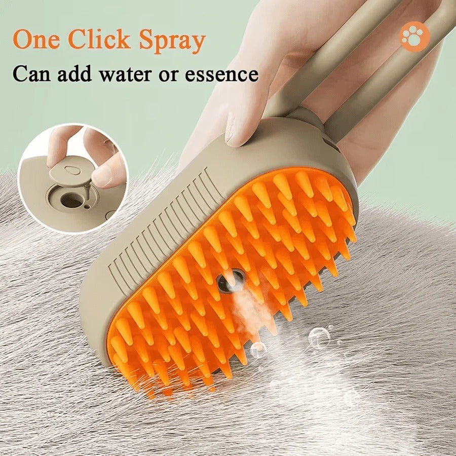 Pet Grooming Kit with Steam and Detangling Tool