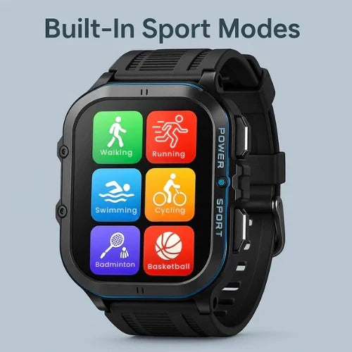 Durable Athletic Watch with Advanced Multi Function Display