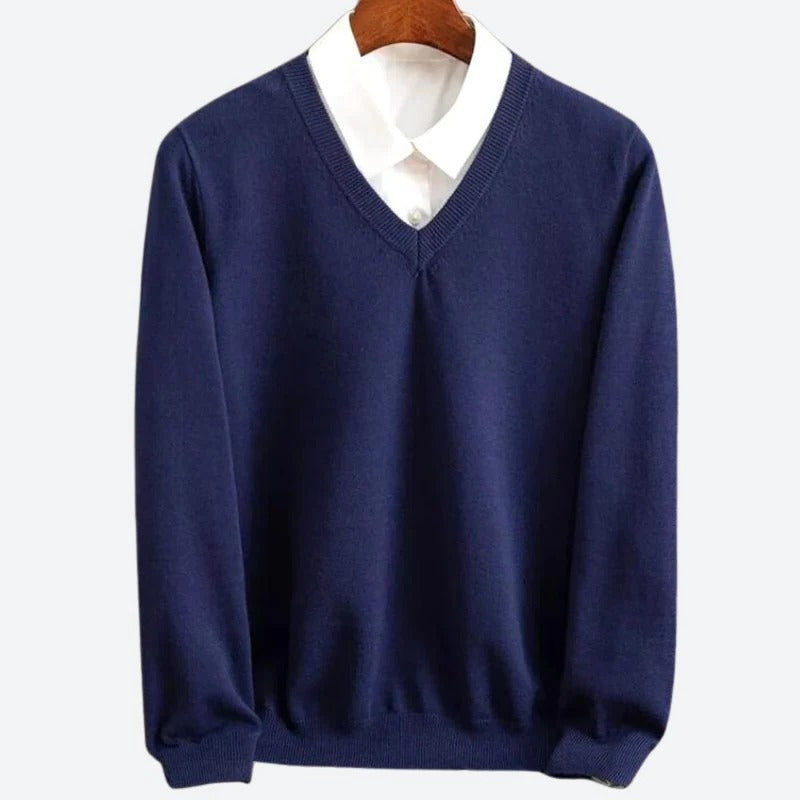 Men's Premium Cashmere Pullover Sweater – Ultra-Soft Knit for Cold Weather Comfort | Classic Crew Neck Style for Everyday Wear