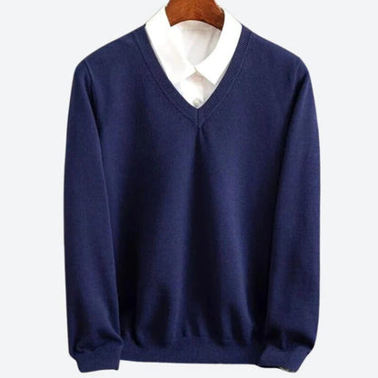 Men's Premium Cashmere Pullover Sweater – Ultra-Soft Knit for Cold Weather Comfort | Classic Crew Neck Style for Everyday Wear