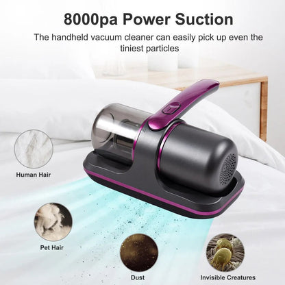 Portable UV Vacuum Mattress Cleaner with Strong Suction