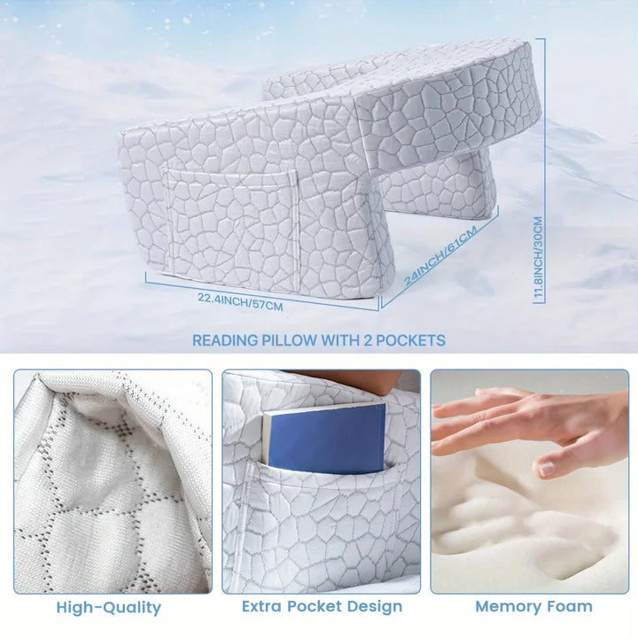 Comfortable Bed Rest Pillow with Back and Arm Rest