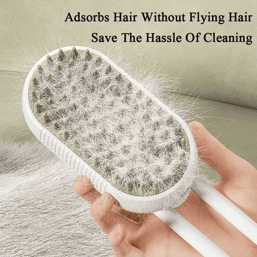 Pet Grooming Kit with Steam and Detangling Tool
