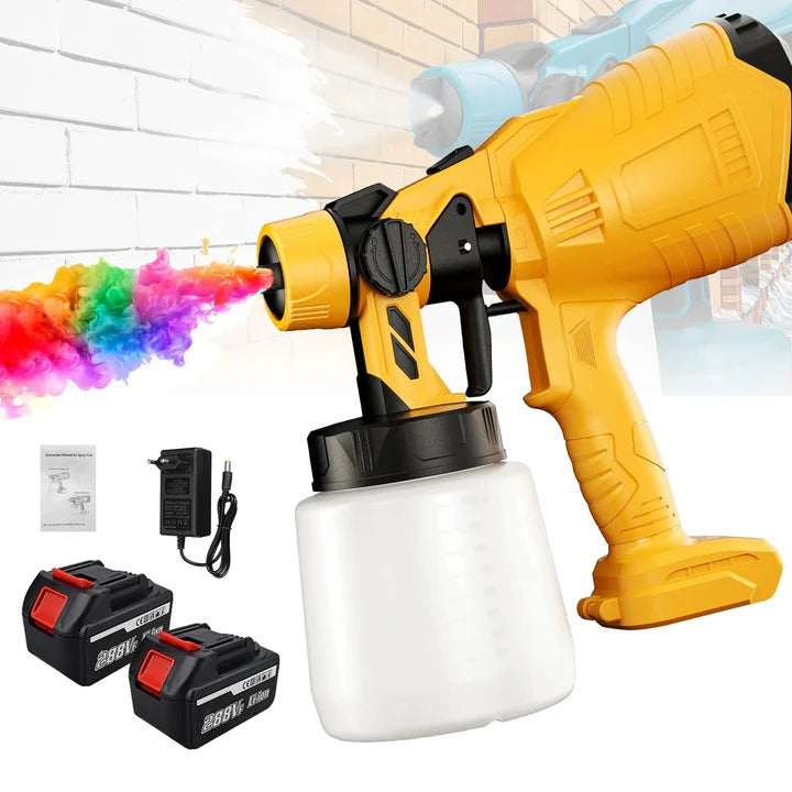 Portable Electric Paint Gun with Adjustable Nozzle