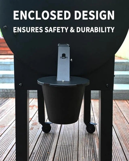 Drip Pan with Lid for BBQ Pellet Smoker Grease Management – Washable Insert & No-Tool Setup for Outdoor Cooking Mess Control