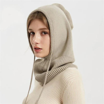 Warm Cozy Cashmere Beanie Hat with Soft Ribbed Cuff