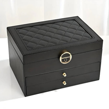 Stackable Jewelry Storage Case with Multiple Compartments