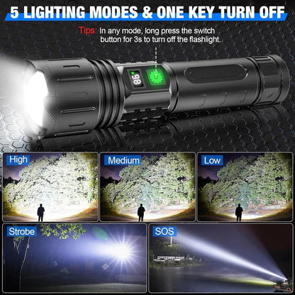 Bright Adjustable LED Torch with Multiple Settings