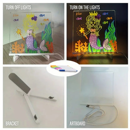 Reusable LED Writing Board with USB Powered Display
