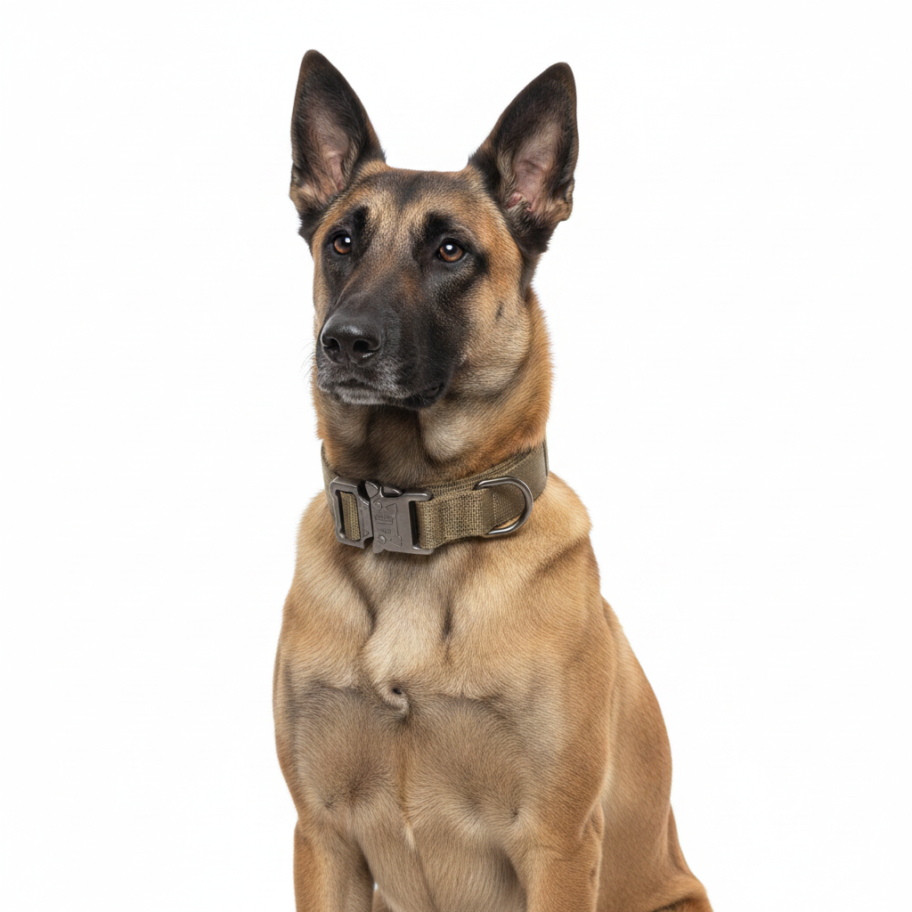 Padded Tactical Dog Collar with Handle – Adjustable Heavy-Duty Nylon for Training, Walks & Active Dogs