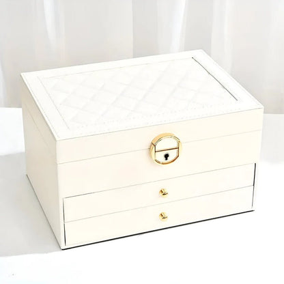 Stackable Jewelry Storage Case with Multiple Compartments