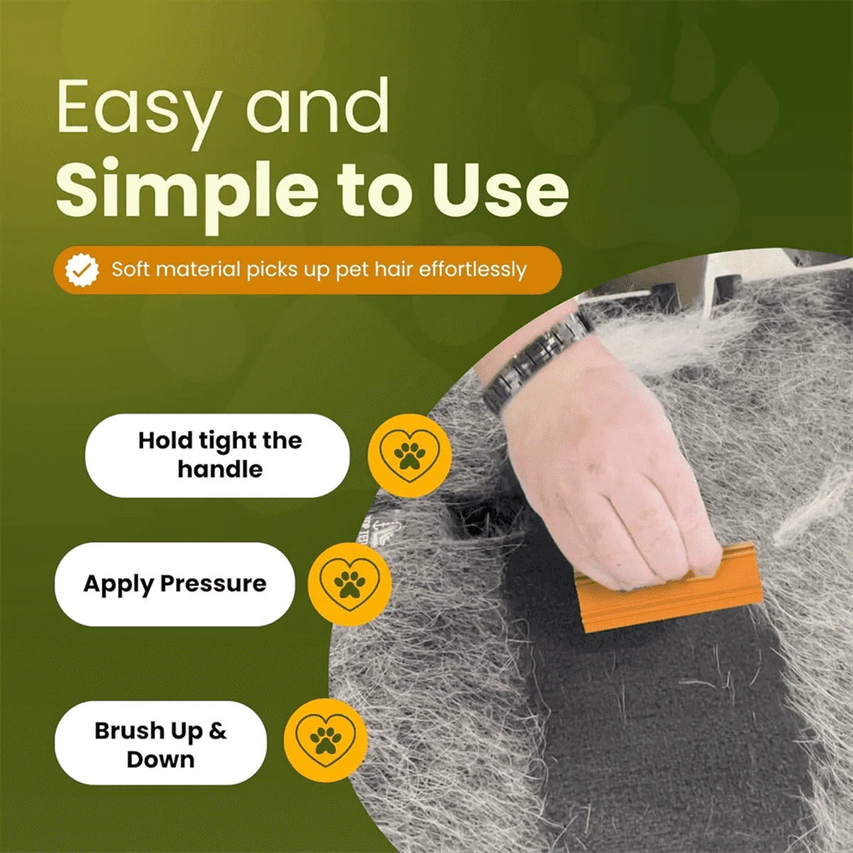 Pet Hair Removal Tool for Cars and Home Furniture