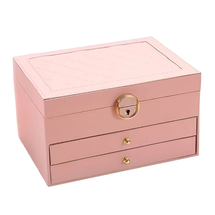 Stackable Jewelry Storage Case with Multiple Compartments