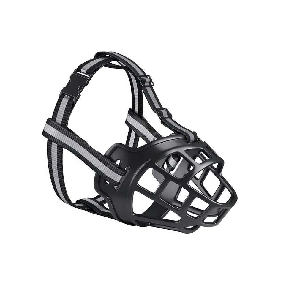 Comfortable Pet Muzzle with Flexible Fitting Straps