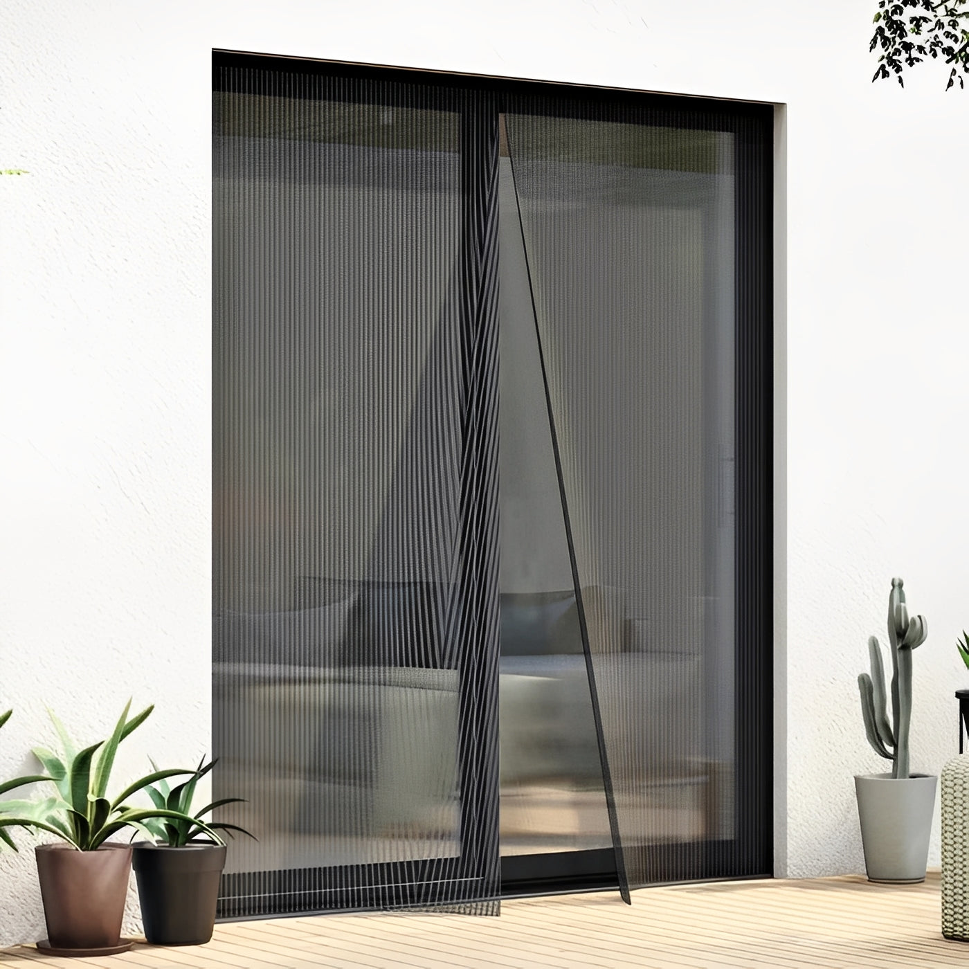 Mesh Magnetic Screen Door for Bug Protection