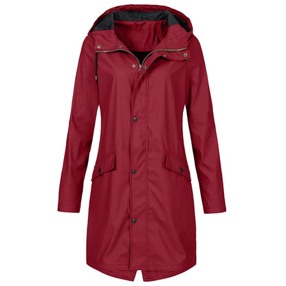 Breathable Water Resistant Women's Rain Coat