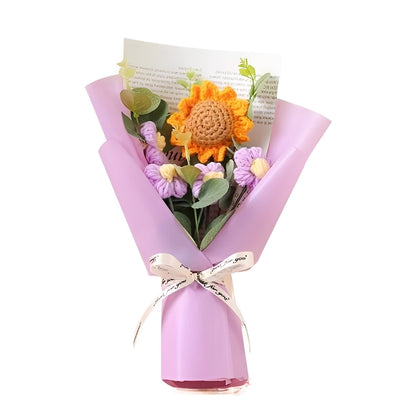 Beautiful Floral Crochet Flower Gift Arrangement