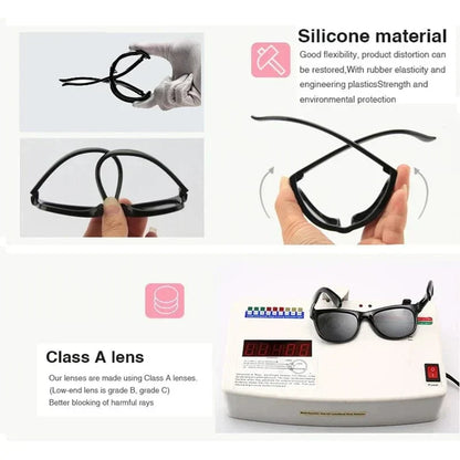 Toddler Sunglasses with UV400 Protection – Flexible Lightweight Frame for Kids Ages 0-3 Years