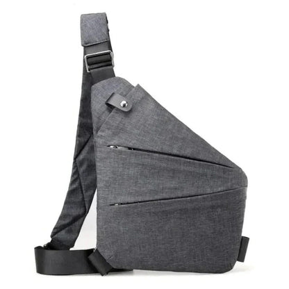 Waterproof Crossbody Sling Bag with Secure Zippers and Adjustable Strap