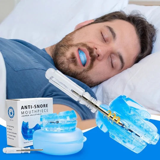 Adjustable Anti-Snoring Mouthpiece for Better Sleep | Custom-Fit Jaw Alignment Guard | BPA-Free Heat-Moldable Design for Nighttime Use | Reu