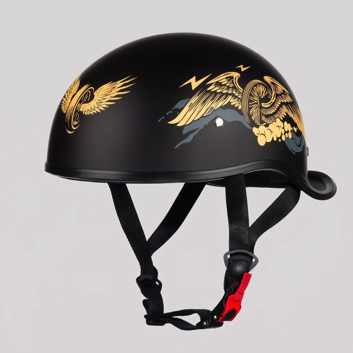 Classic Open-Face Motorcycle Half Helmet with Lightweight Design | Ideal for City Rides and Warm-Weather Travel