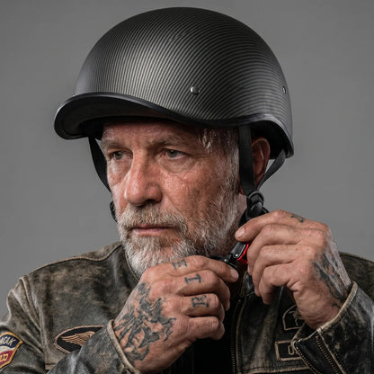 Classic Open-Face Motorcycle Half Helmet with Lightweight Design | Ideal for City Rides and Warm-Weather Travel