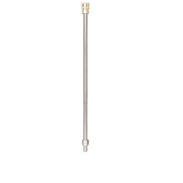 Telescoping Pressure Washer Extension Wand 24 ft Reach Brass & Stainless Steel 4000 PSI 284°F 0-40° Nozzles for Gutter Cleaning Roof