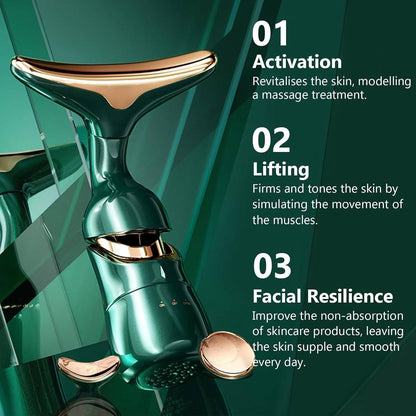 Portable Face Massager with 3 Detachable Tips for Beauty