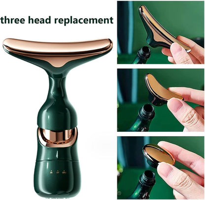 Portable Face Massager with 3 Detachable Tips for Beauty