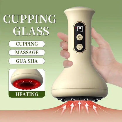 Portable 3 in 1 Massage Vacuum with Heat and LCD