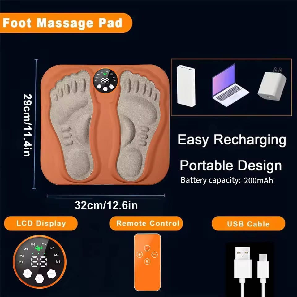 Compact Electronic Foot Massager with Controller