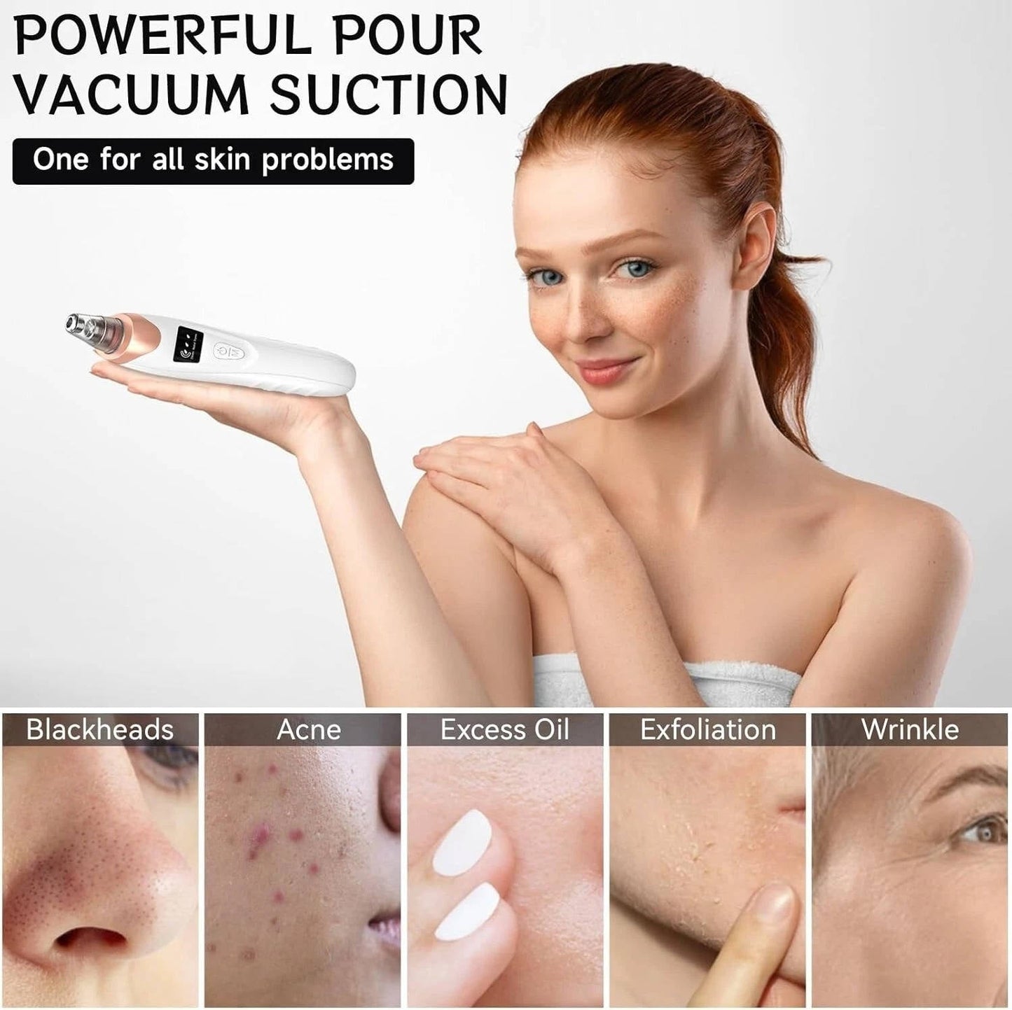 Portable Deep Facial Cleanser with Gentle Suction Control