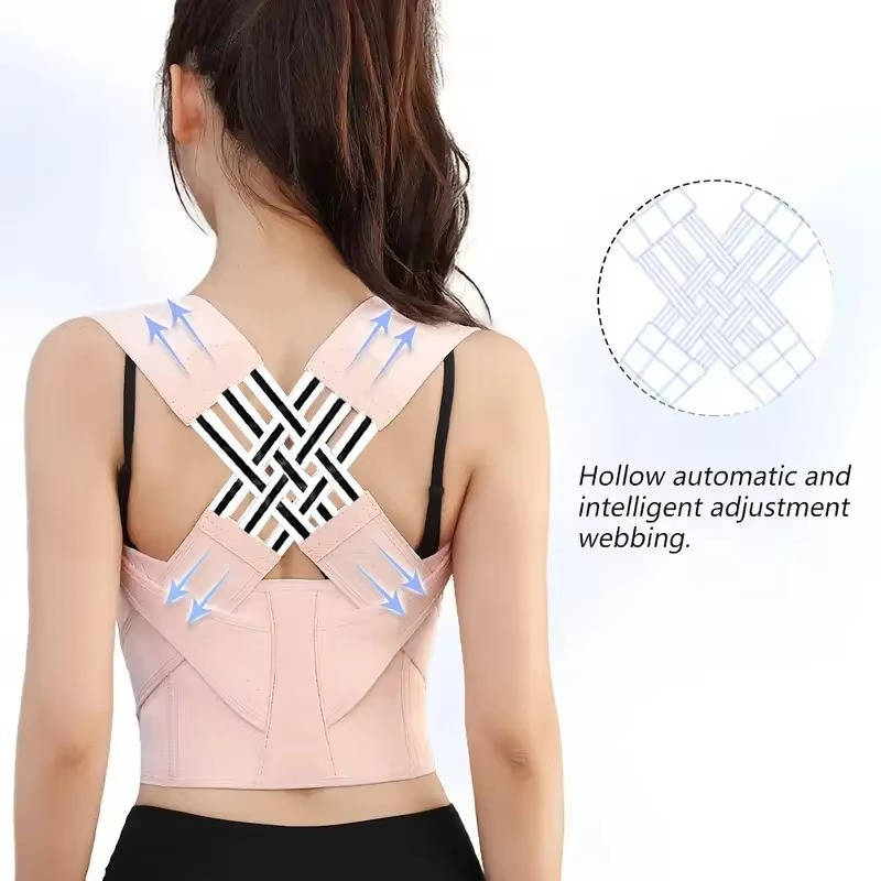Comfortable Back Support Belt with Padded Shoulder Straps