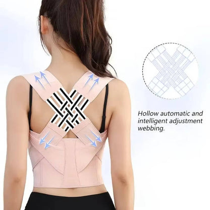 Comfortable Back Support Belt with Padded Shoulder Straps