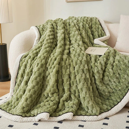Textured Plush Throw with Raised Dot Pattern – Lightweight Layer for Couch, Chair & Bed – Neutral Tone for Modern Living Room & Bedroom Deco