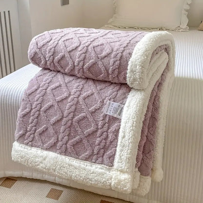 CozyLuxe – Premium Sherpa Snuggle Blanket