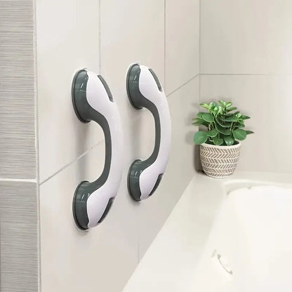 Suction Grab Bar for Shower & Bathtub – Non-Drill Bathroom Safety Handle with Anti-Slip Grip for Seniors & Balance Support