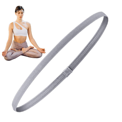 Stretchy Non-Slip Athletic Headbands for Women — 4-Pack Workout Hair Bands for Running, Yoga, Gym