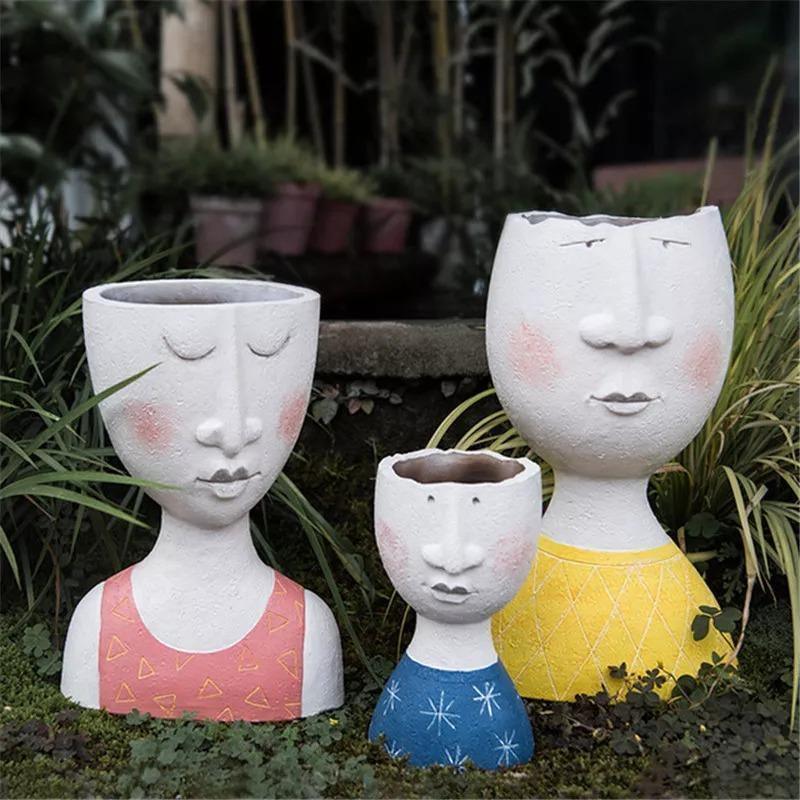 Persona Caricature Sculpture Pot