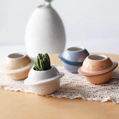 Cosmos World Ceramic Planter