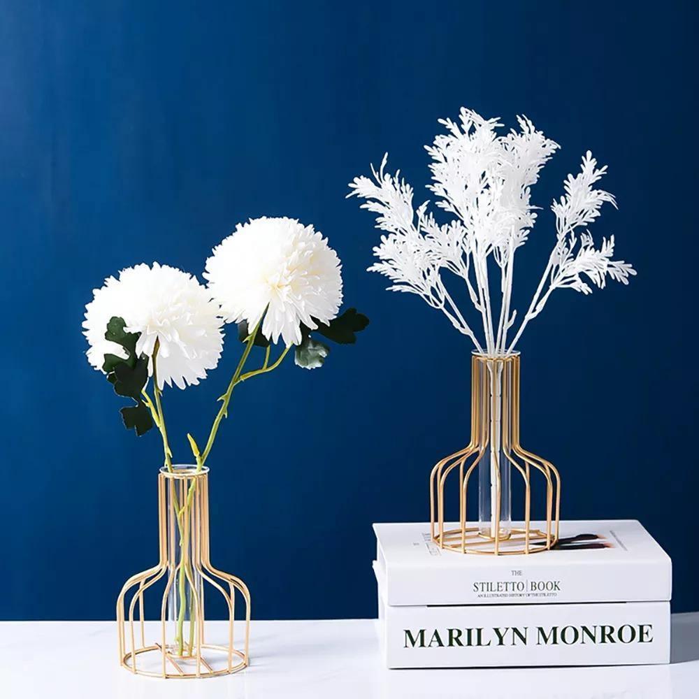 Vase with Test Tube and Iron Stand