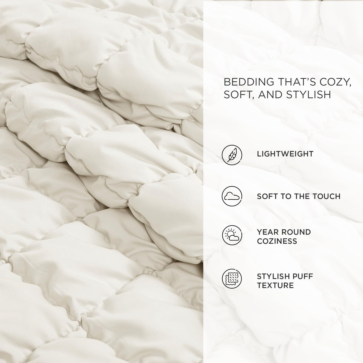 Cozy Haven | Plush Comforter Set with Soft Microfiber Design | All-Season Bedding for Ultimate Comfort