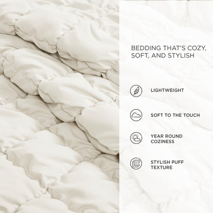 Cozy Haven | Plush Comforter Set with Soft Microfiber Design | All-Season Bedding for Ultimate Comfort