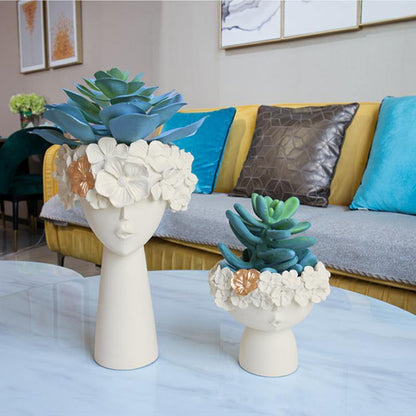 Vibrant Floral Tiara Container