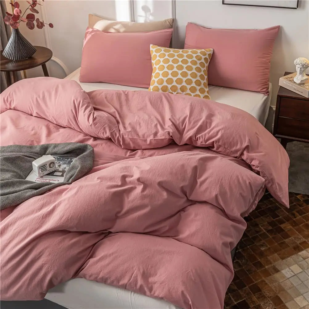 Luxury Microfiber Duvet Cover Set with Zipper Closure | Lightweight & Breathable Bedding for Year-Round Comfort